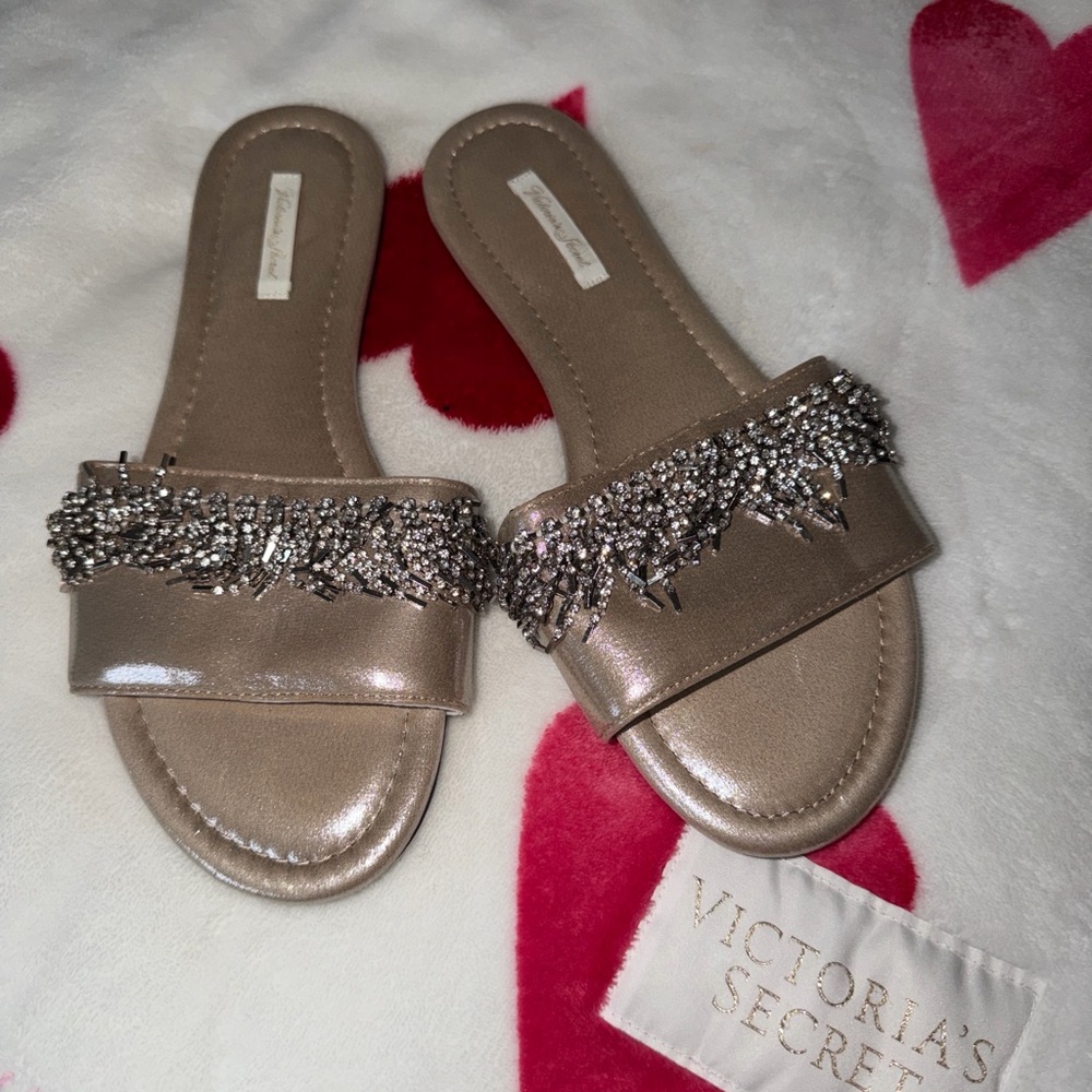 Victoria's Secret Metallic Embellished Sandals